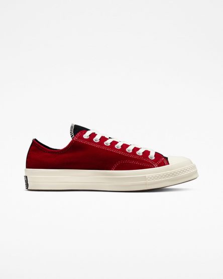 Pánské Boty Nízké Converse Chuck 70 Beyond Retro Velvet Černé Červené | CZ XLHQ83